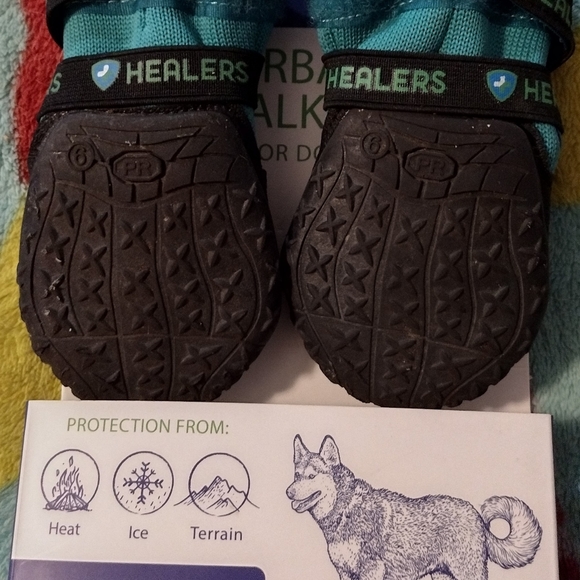 HEALERS "Urban Walkers" pair of dog booties, size S/M - Picture 3 of 5